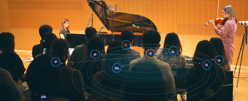 Concert audience at the Frisson Waves performance
