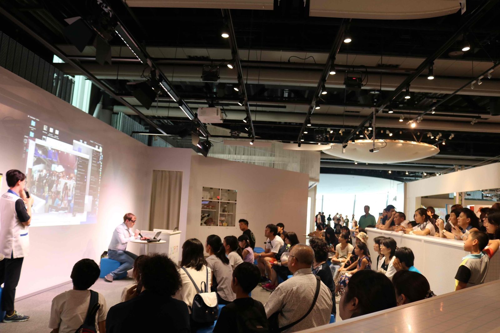 Public talk on eyewear computing at Miraikan, Tokyo, 2017