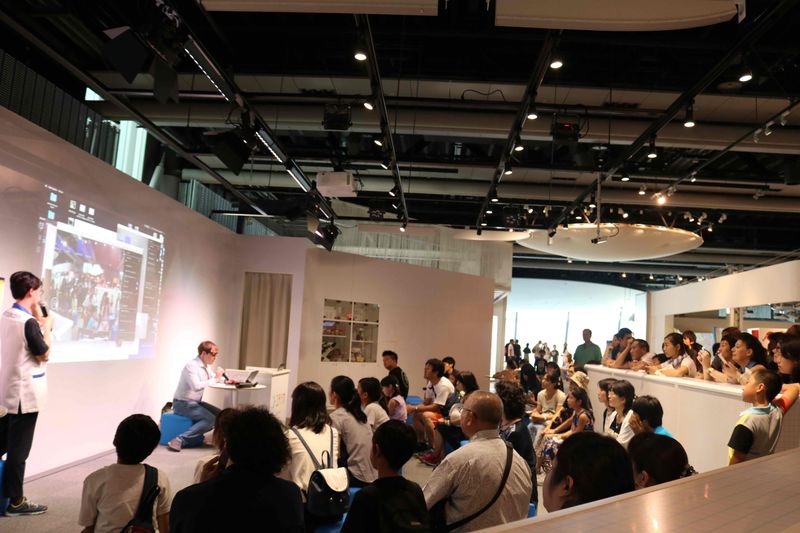 Public talk on eyewear computing at Miraikan, Tokyo, 2017